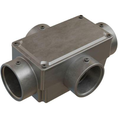 Caixa de Derivação Fixa Conduletzel Sem Pintura Tipo X de 1.1-2 com Tampa E012100065 Wetzel Caix