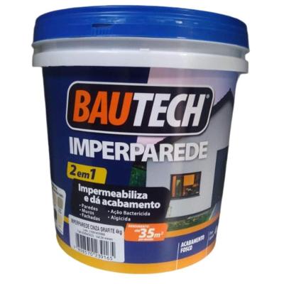 Tinta Acrílica Fosca Imperparede Concreto 4kg 21892 Bautech Tinta Acrilica Imperparede Concreto