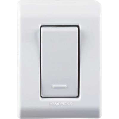 Caixa de Sobrepor com 1 Interruptor Simples 10a 250 Volts Branca 57304001 Tramontina Caixa C-1 I