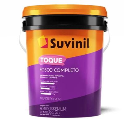 Tinta Acrílica Toque Fosco Completo Branco Neve de 20 Litros 50841587 Suvinil Tinta Acrilica 20l