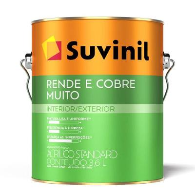 Tinta Acrílica Rende E Cobre Muito Jeans Lavado 3,6 Litros 50842723 Suvinil Tinta Acril Rende-co