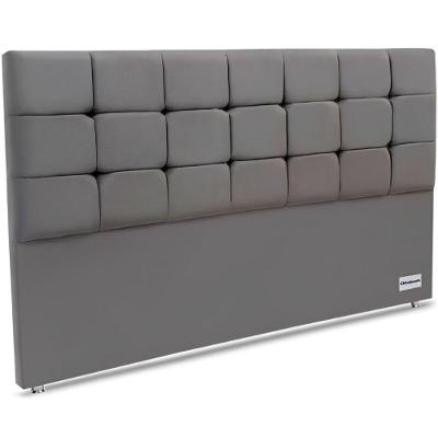 Cabeceira Piave Veluto Super King Cinza 8x195x120cm - 1050393583 - Ortobom