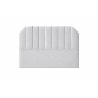 Cabeceira De Cama Box Moderna Estilo Orgânica Queen 160 Cm Veludo Prata Do Lar Móveis E Decoração