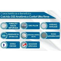 Cama Box c/Auxiliar Solteiro: Colchão Espuma Paropas D33 Confort Ultra Firme + Tricama Base CRC Rústico White(88x188) - 5
