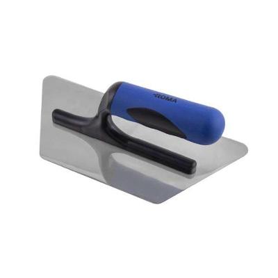 Desempenadeira Aço Inox Trapezoidal 11x13x23cm Com Cabo Emborrachado - Roma