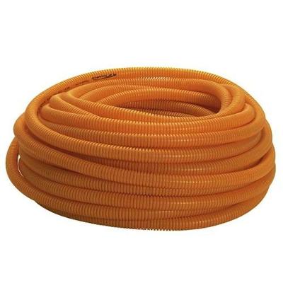 Eletroduto Corrugado Laranja Reforçado 32mm X 25m Pvc Flexível Antichama Para Fios Cabos Elétricos