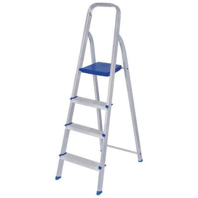 Escada Doméstica Escada Alumínio 4 Degraus 134CM com Estrutura Leve e Durável Prata Mor
