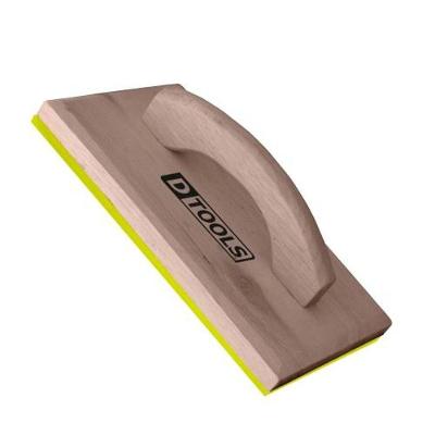 Desempenadeira De Cedro 17x27cm Com Espuma - Base E Cabo De Madeira