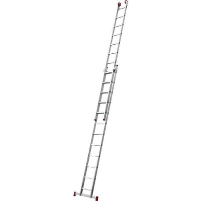 Escada Extensiva De Alumínio, 2 X 12 Degraus, 3 Em 1, Esc0621, Botafogo