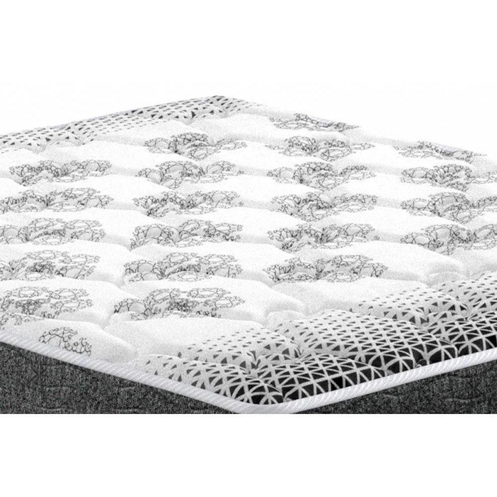 Cama Box Solteiro: Colchão Espuma Probel Guarda Costas Resistente + Base Crc Suede Gray(88X188) - 3