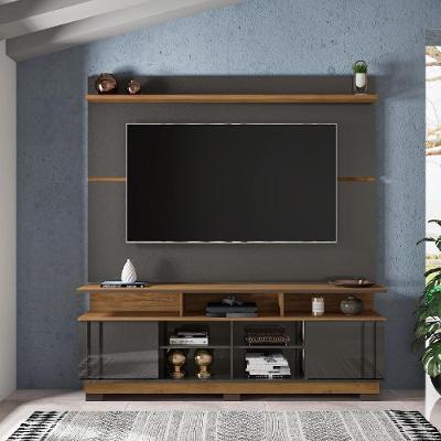 Home Para Tvs Até 75 Polegadas Jacob Grafite Freijó