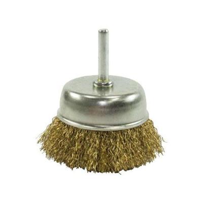 Escova De Aço Copo 50mm Pino 1-4'' Para Remoção De Ferrugem - Dtools