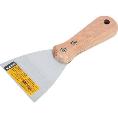 Espátula De Aço, 8 Cm, Com Cabo De Madeira Parafusado, Vonder Ostenvonder