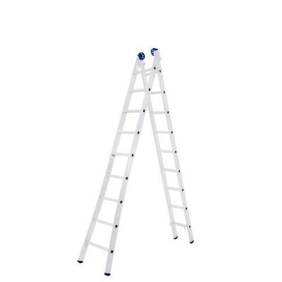 Escada de Alumínio Extensiva Escada Extensiva Mor 2x9 2,7 a 4,50M 9 Degraus Dobrável Suporta Até