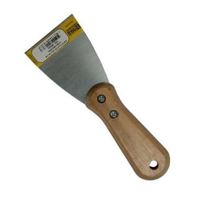 Espátula Cabo Madeira 6cm - Espátula Rígida De Aço Especial 18cm