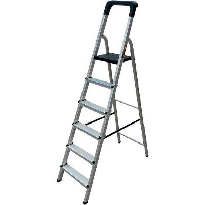 Escada Em Alumínio 6 Degraus, 150 Kg, Esc0026 Botafogo