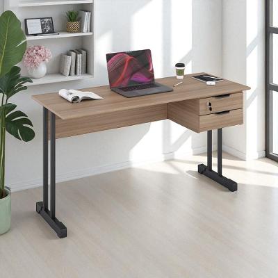 Mesa Escrivaninha Home Office Ecos 2 Gavetas - 100 Cm - Montana Montana