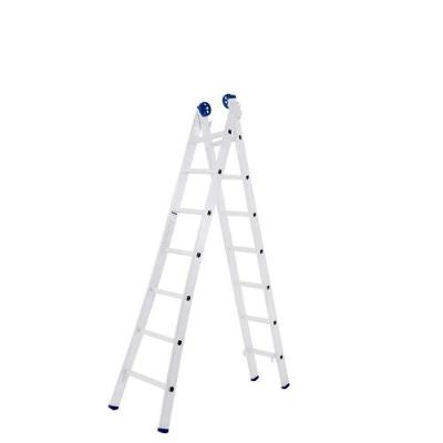 Escada de Alumínio Extensiva Escada Extensiva Mor 2x7 2,2 a 3,65M 7 Degraus Dobrável Suporta Até
