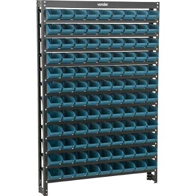 Estante Metálica, Com Gaveteiros Modelo Prático Azul, 108/3 Vonder