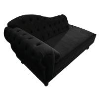 Recamier Diana 160cm Lado Direito Suede Preto - 2