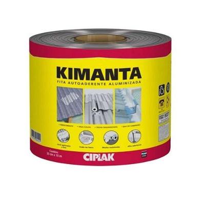 Fita Asfáltica Aluminizada 20cm X 10m - Vedação E Proteção Acústica E Térmica