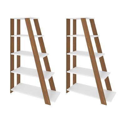 Conjunto De Estantes Brighton Freijó Branco