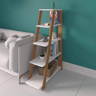 Estante Com 5 Prateleiras Empoli Freijó Branco