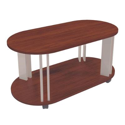 Mesa De Centro 4 Rodízios Medianeira Cedro Off White