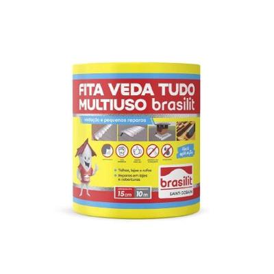 Fita Asfáltica Brasilit 15cm X 10m Para Impermeabilização De Telhados