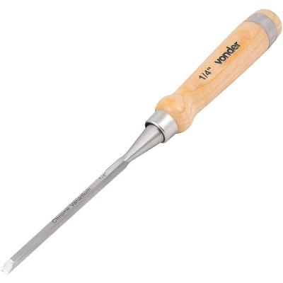 Formão Chanfrado Reto, Com Cabo Em Madeira, 1/4, Vonder Ostenvonder