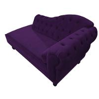 Recamier Diana 160cm Lado esquerdo Suede Roxo - 2