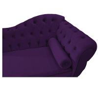 Recamier Diana 160cm Lado esquerdo Suede Roxo - 3