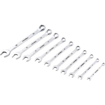 Jogo De Chaves Combinadas, 6 Mm A 22 Mm, Aço Cromo Vanádio, 10 Peças, Vonder