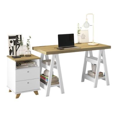 Gaveteiro E Escrivaninha Forest Olmo Branco