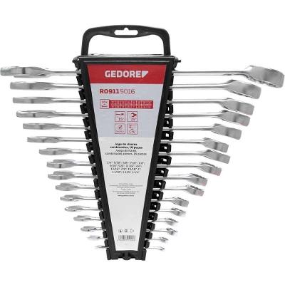Jogo De Chaves Combinadas, 1/4 A 1.1/4, Aço Cromo Vanádio, 16 Peças, Gedore Red Ostenvonder