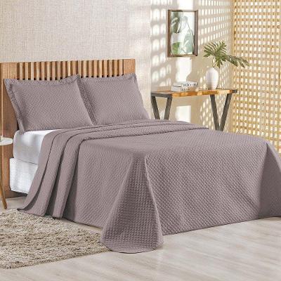 Kit Cobre Leito Bouti Mavie Geométrico Queen 3 Peças 100% Poliéster - Lavanda