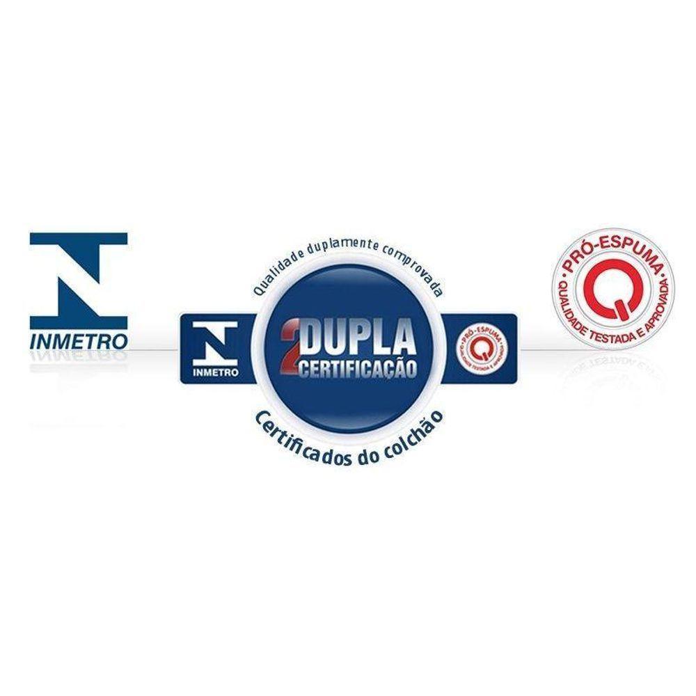 Cama Box King: Colchão Espuma Castor D33 Black e White + Base CRC Suede Black(193x203) - 2