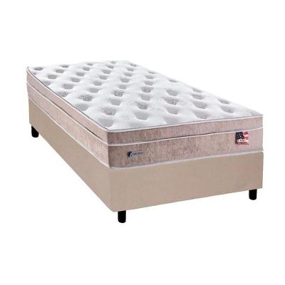 Cama Box Solteiro: Colchão Molas MasterPocket Ensacadas Plumatex   Miami + Base CRC Courano Clean(88x188)