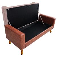 Recamier Félix Queen 160cm Corano Nozes Rosê Doce Sonho