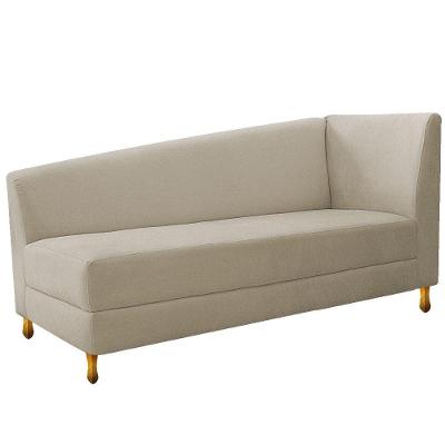 Recamier Valéria 140cm Lado Esquerdo Suede Bege Doce Sonho
