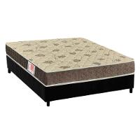 Cama Box Casal: Colchão Espuma Orthoflex D33 Comfortpedic Line + Base CRC Suede Black(138x188) - 1