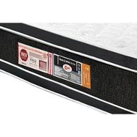 Cama Box King: Colchão Espuma Castor D33 Black e White + Base CRC Suede Clean(193x203) - 5