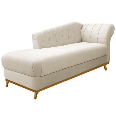 Recamier Vanessa 185cm Lado Esquerdo Corano Bege Doce Sonho