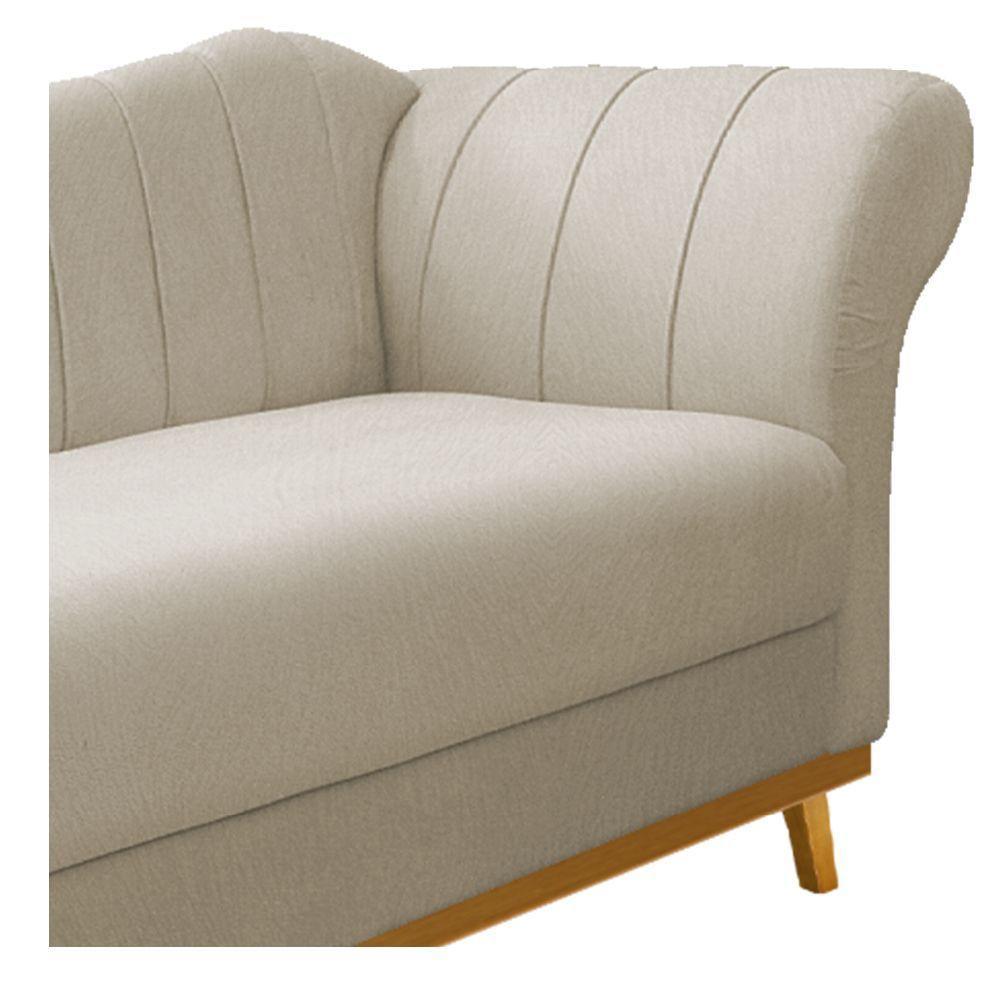 Recamier Vanessa 140cm Lado Esquerdo Suede Bege Doce Sonho - 5