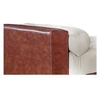 Recamier Félix Solteiro 100cm Corano Nozes e Linho Bege