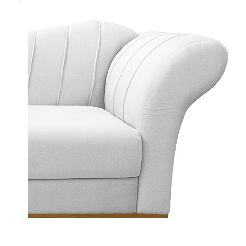 Recamier Vanessa 140cm Lado Esquerdo Suede Branco Doce Sonho - 3