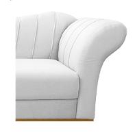 Recamier Vanessa 140cm Lado Esquerdo Suede Branco Doce Sonho - 3