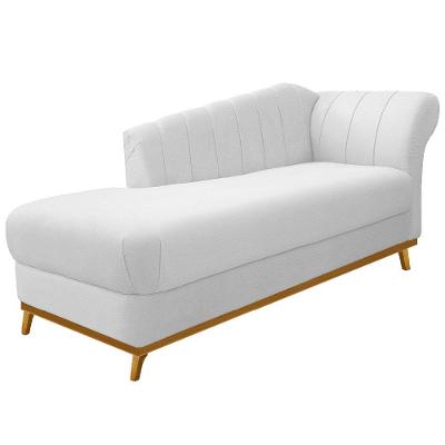 Recamier Vanessa 160cm Esquerdo Corano Branco Doce Sonho