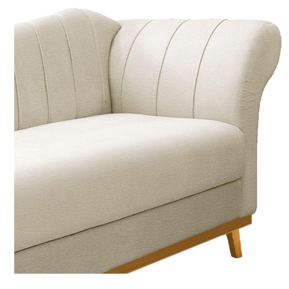 Recamier Vanessa 160cm Lado Esquerdo Corano Bege Doce Sonho - 4