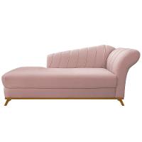 Recamier Vanessa 140cm Lado Esquerdo Suede Rosê Doce Sonho - 6